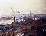Claude Monet General View Of Rouen From St Catherine s Bank painting